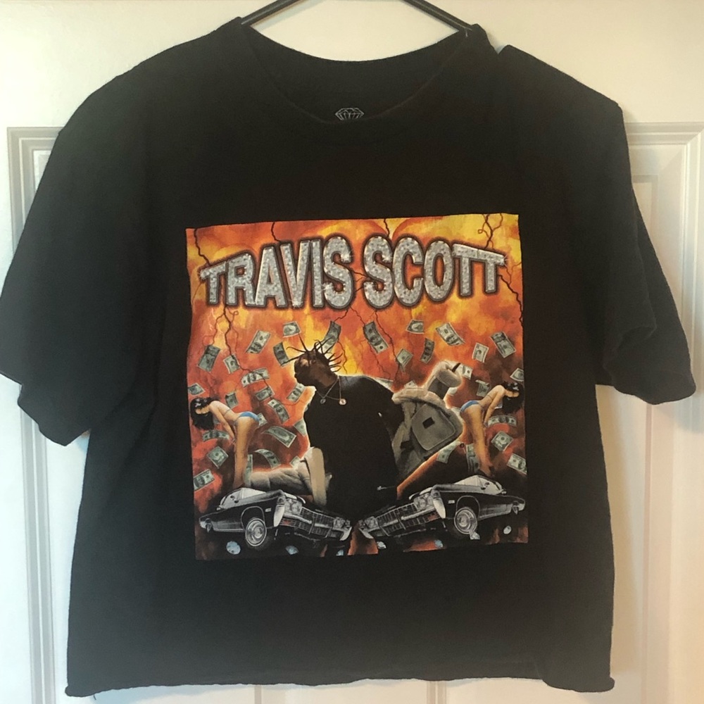 Travis Scott crop top t-shirt